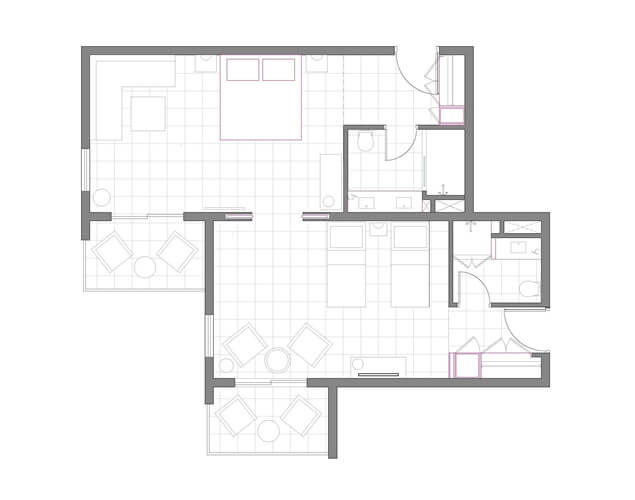Ouranos Family Sea View Floor Plan