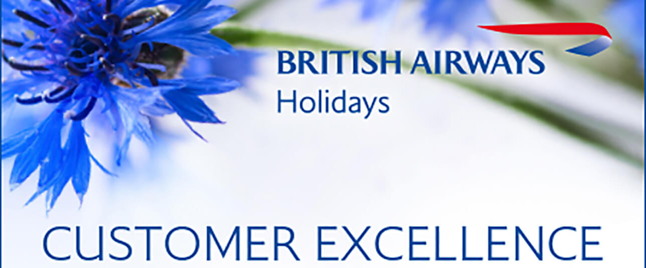 British Airways Holidays Customer Excellence Award