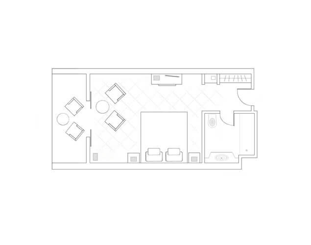 Inland View Room Floor Plan