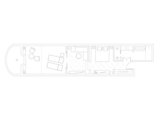 Artemis Sea View Suite Floor Plan