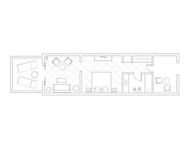 Garden Studio Suite Floor Plan