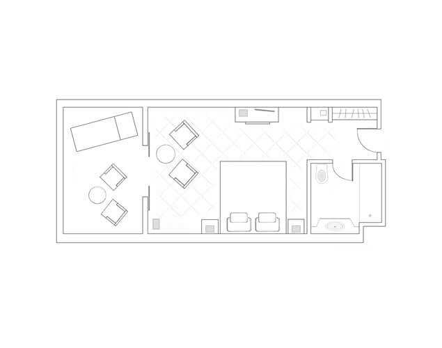 Terrace Garden View Room Floor Plan